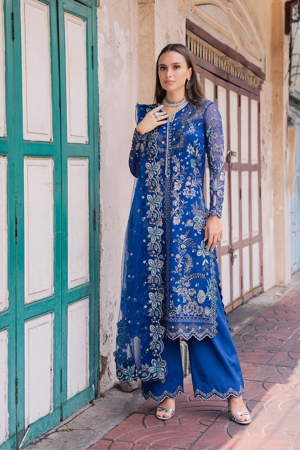 3 Piece Embroirdered Chiffon Anneliese - FW50067