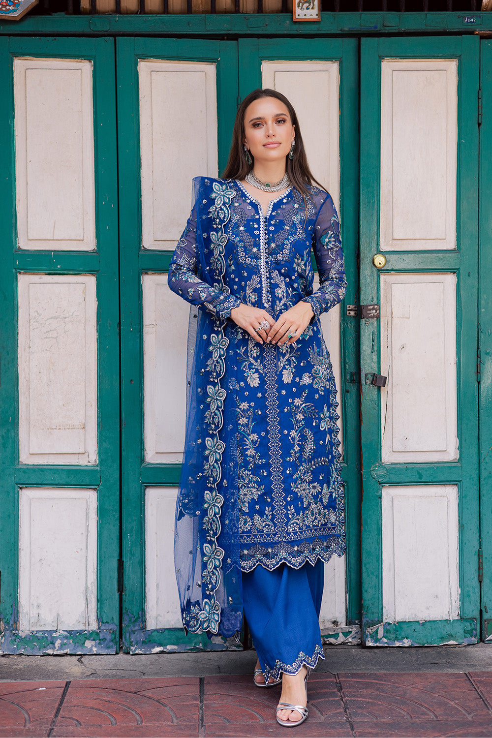 3 Piece Embroirdered Chiffon Anneliese - FW50067