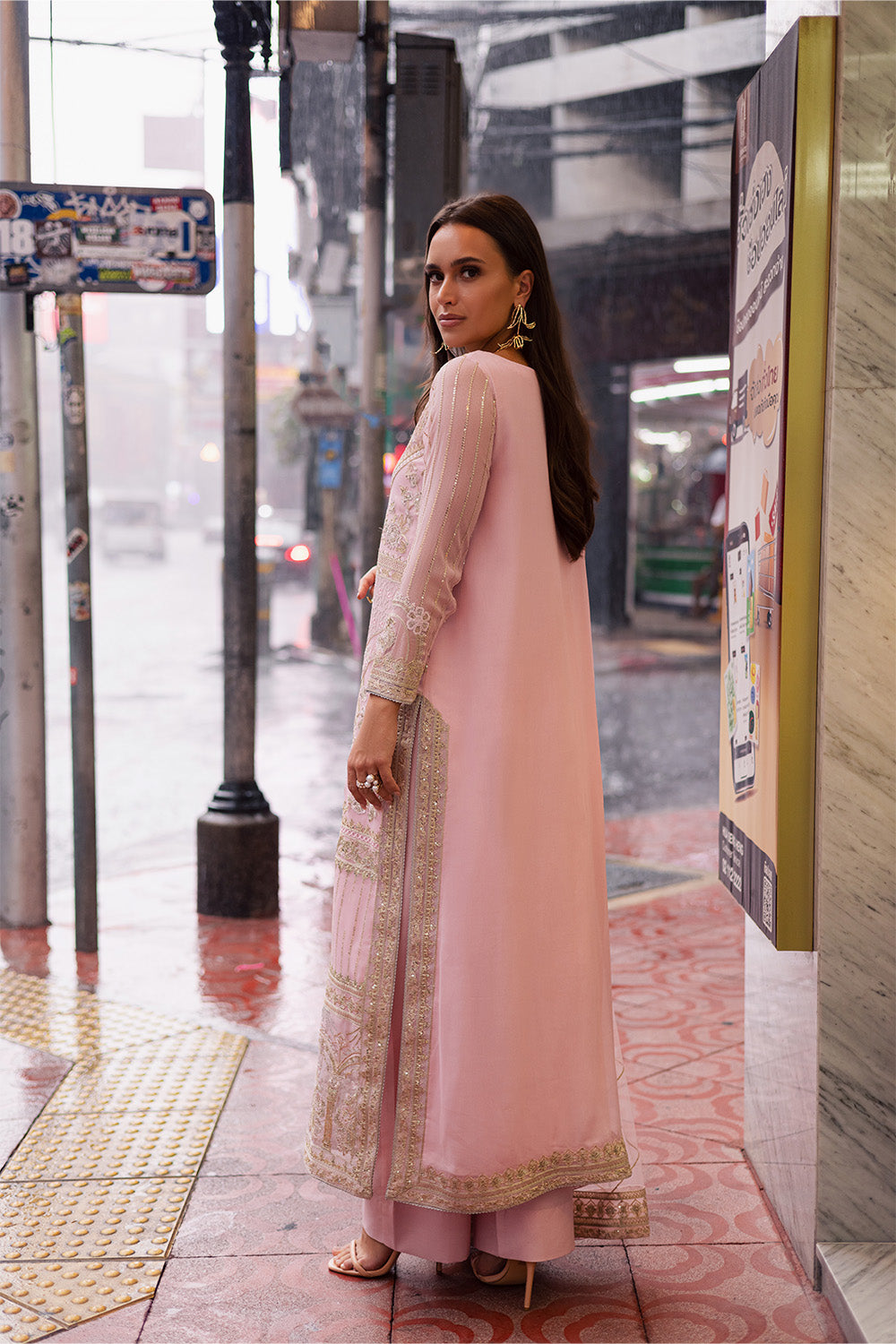 3 Piece Embroirdered Chiffon Carina - FW50061