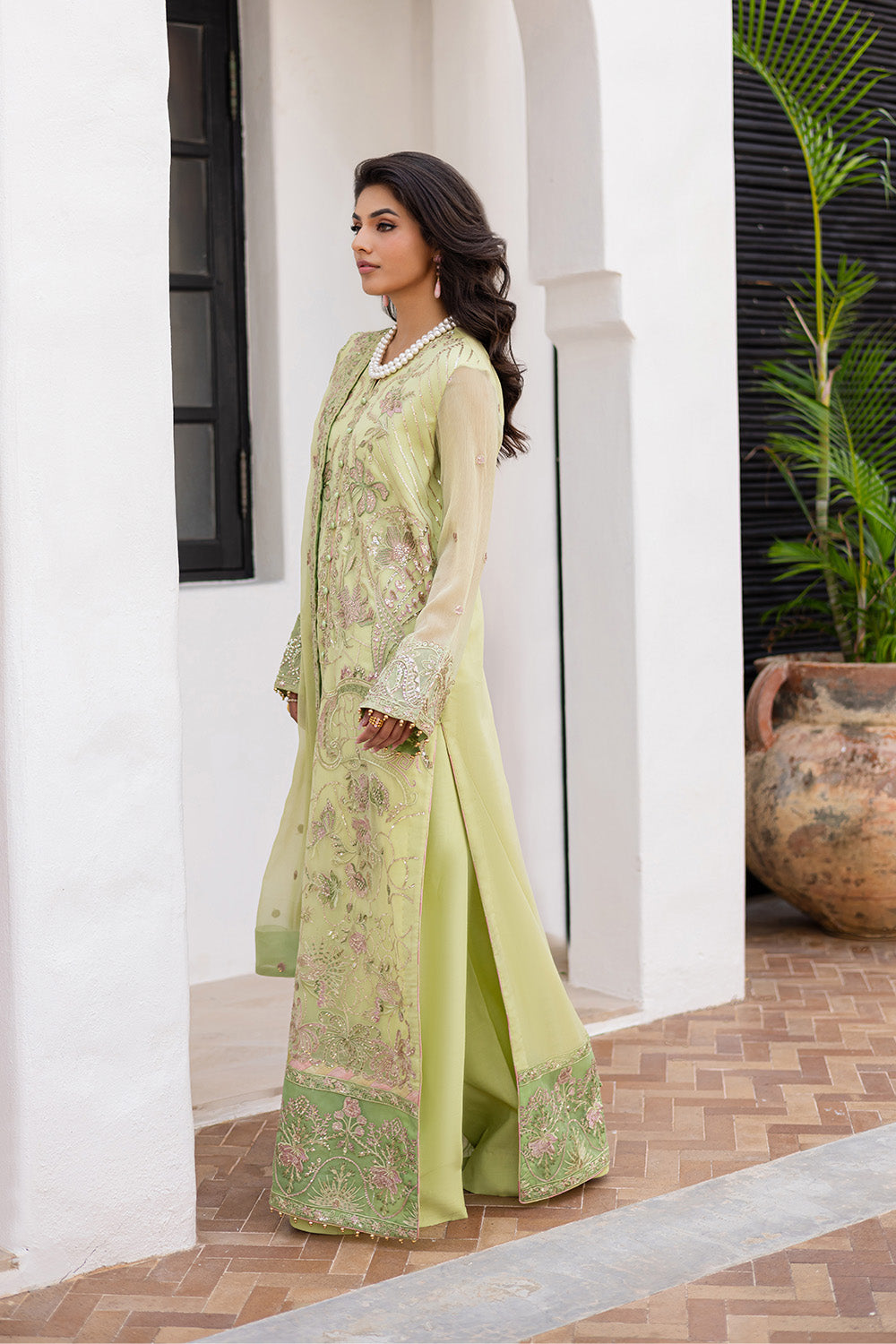 3 Piece Embroirdered Chiffon ANNISA - FS50086