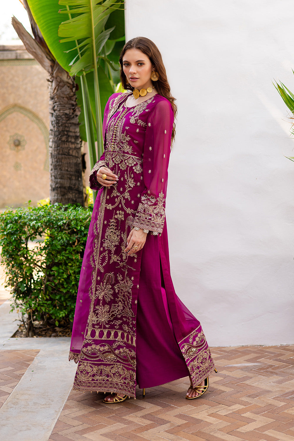 3 Piece Embroirdered Chiffon AULIA - FS50087