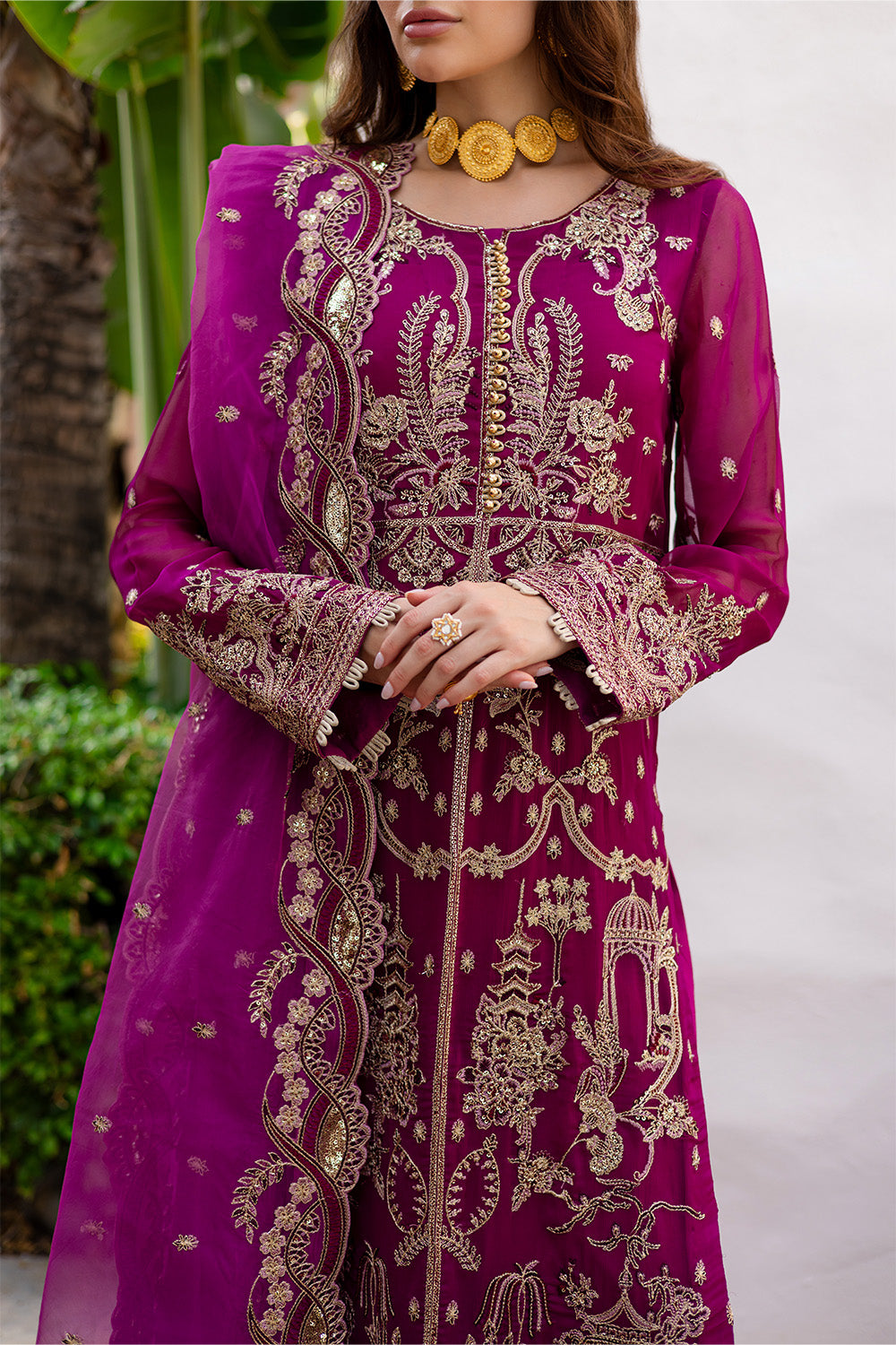 3 Piece Embroirdered Chiffon AULIA - FS50087
