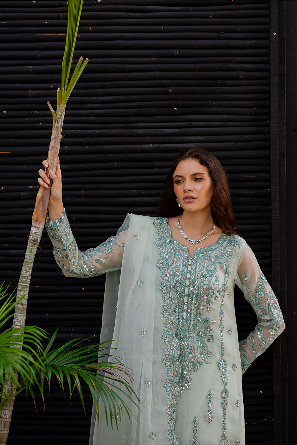 3 Piece Embroirdered Chiffon INTAN - FS50088