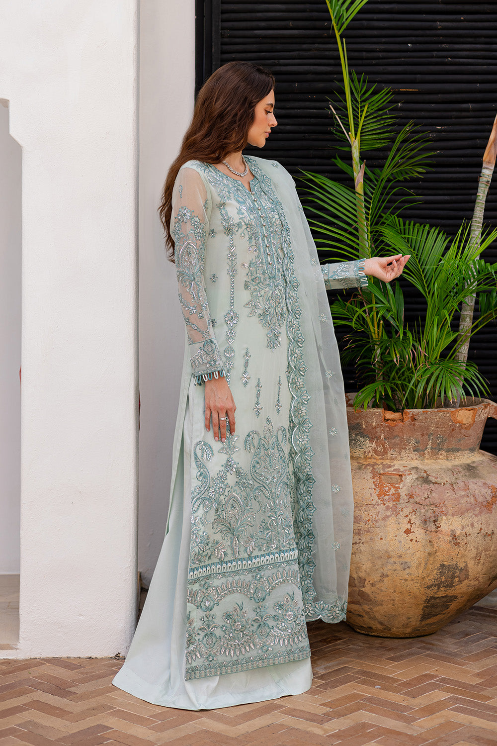 3 Piece Embroirdered Chiffon INTAN - FS50088