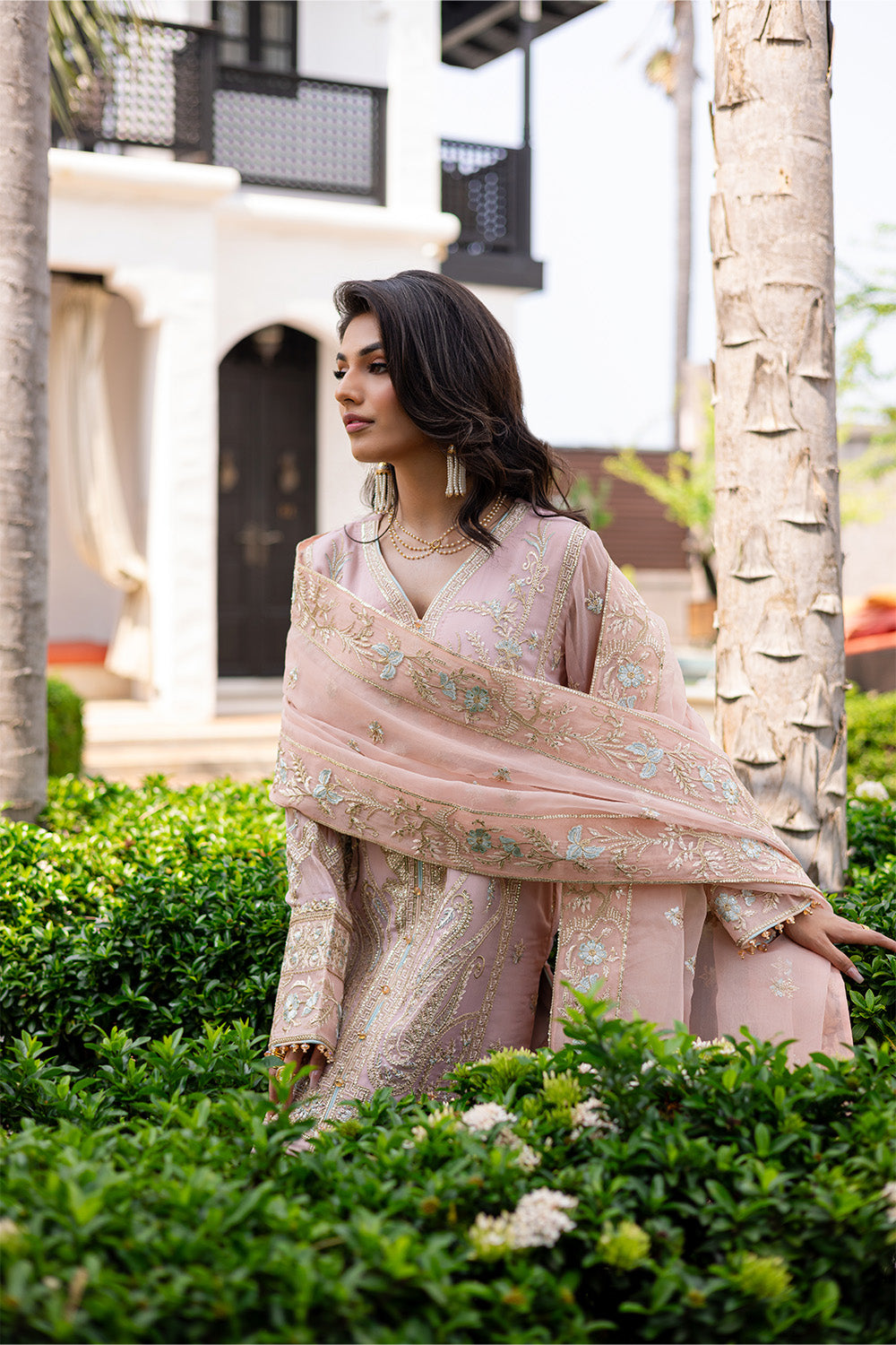 3 Piece Embroirdered Chiffon INDAH - FS50089