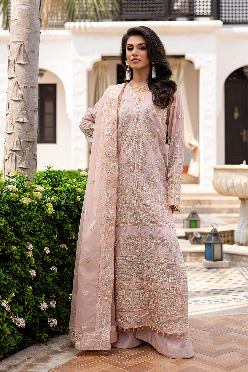 3 Piece Embroirdered Chiffon INDAH - FS50089