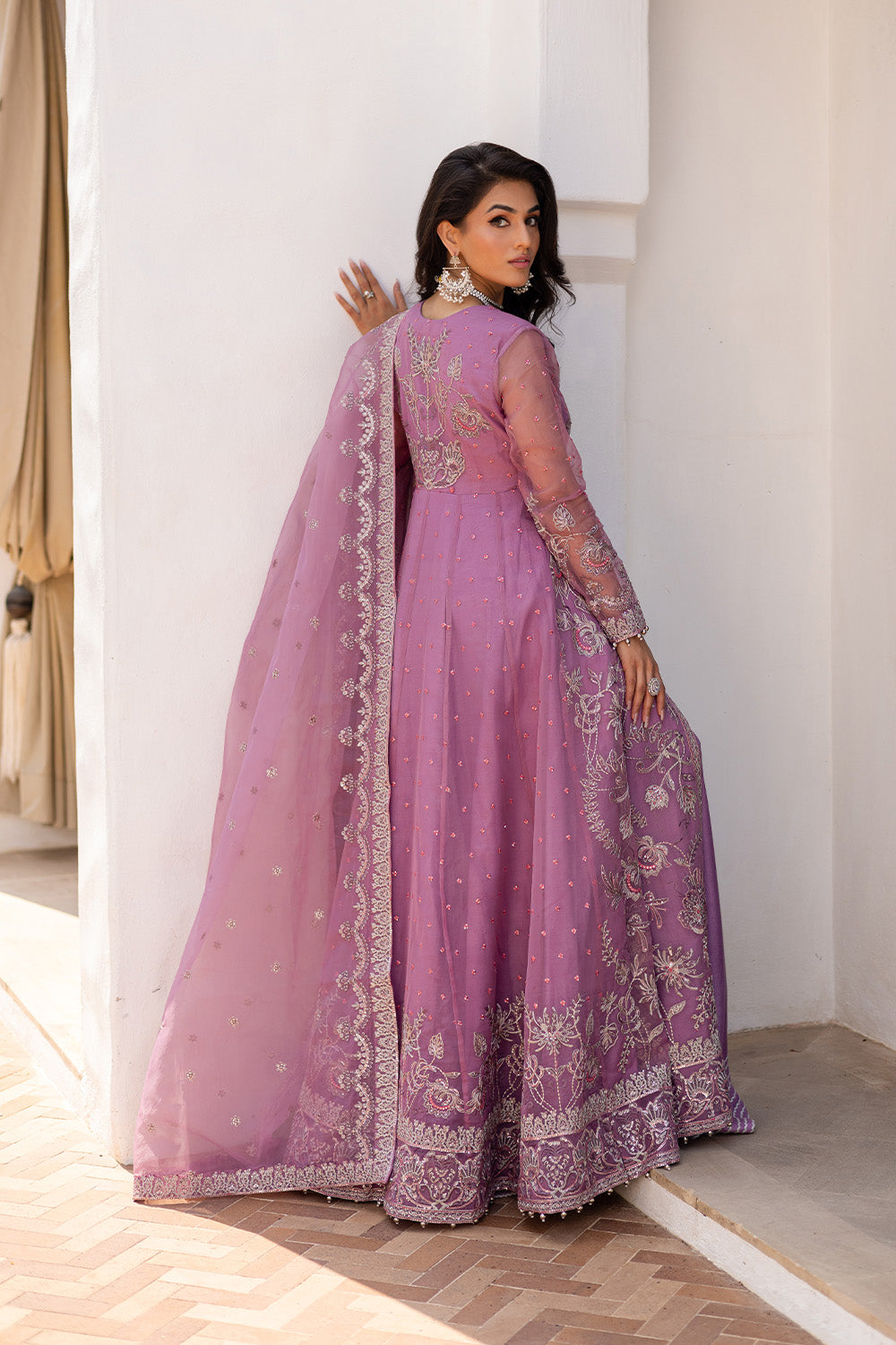 3 Piece Embroirdered Chiffon AMISHA - FS50091