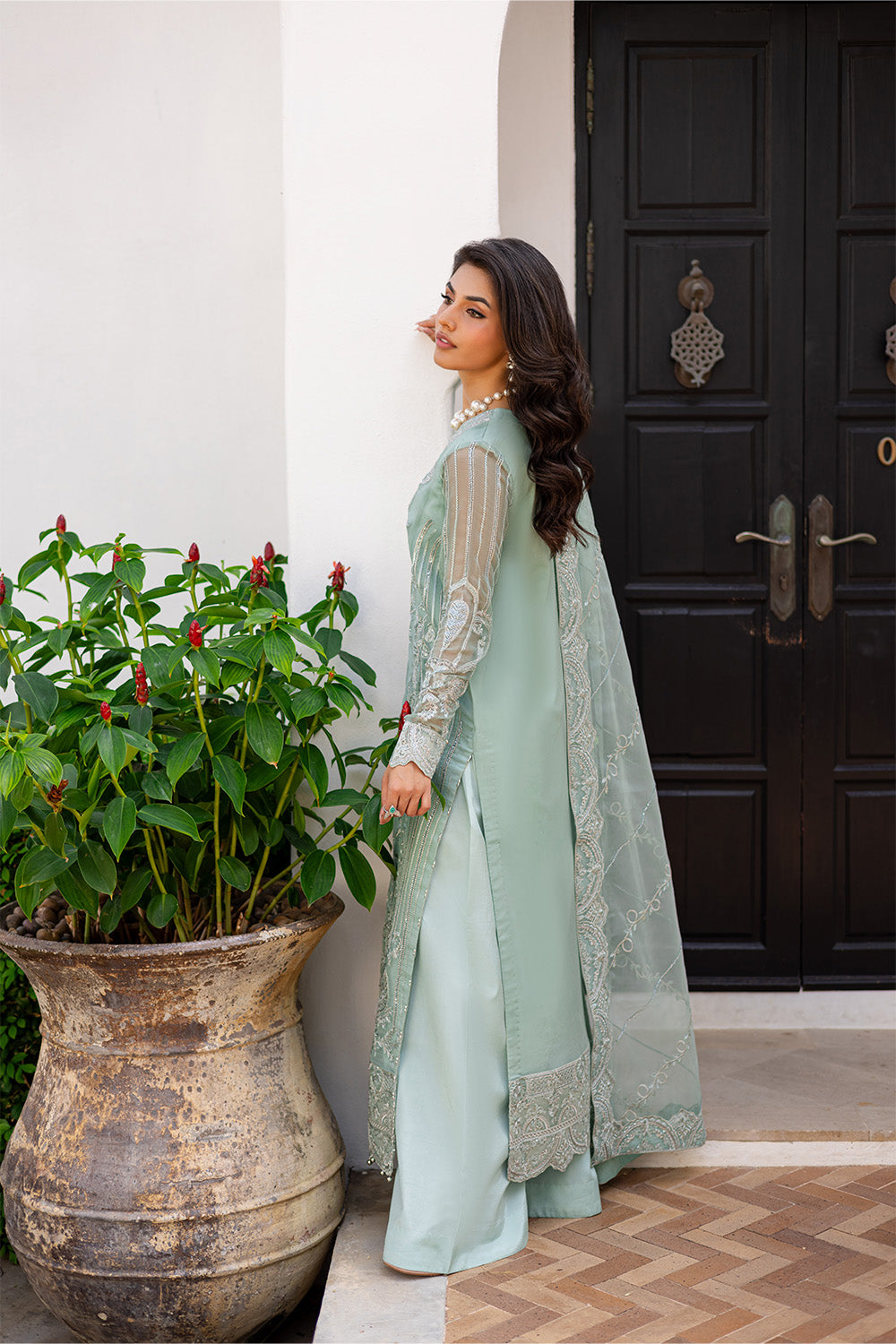 3 Piece Embroirdered Chiffon MELATI - FS50092