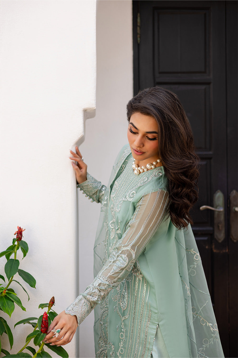 3 Piece Embroirdered Chiffon MELATI - FS50092