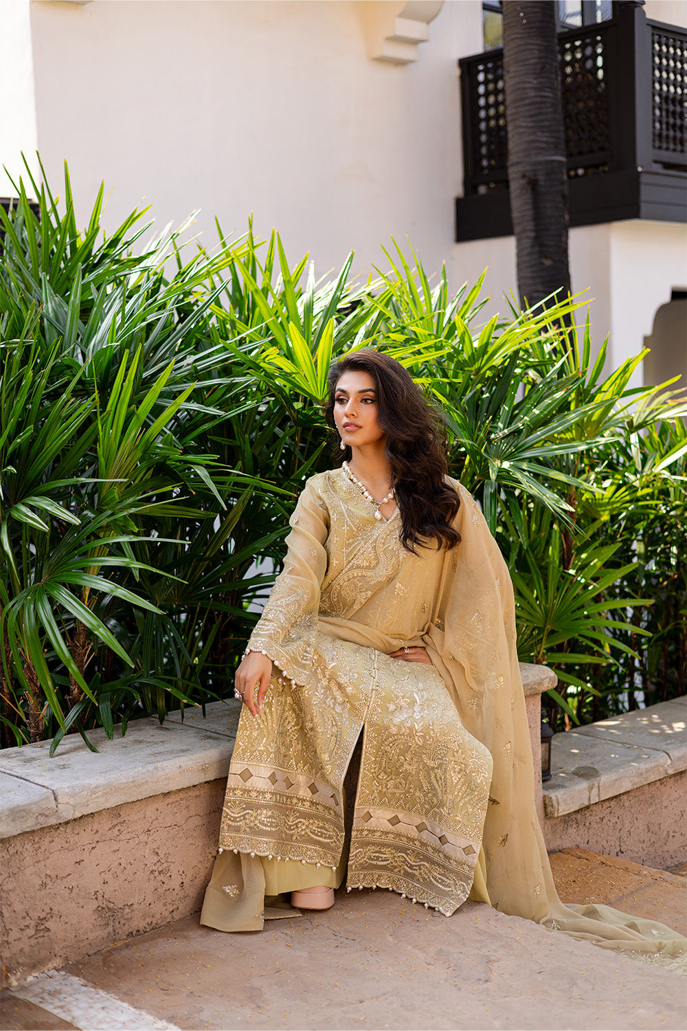 3 Piece Embroirdered Chiffon ACINTYA - FS50093