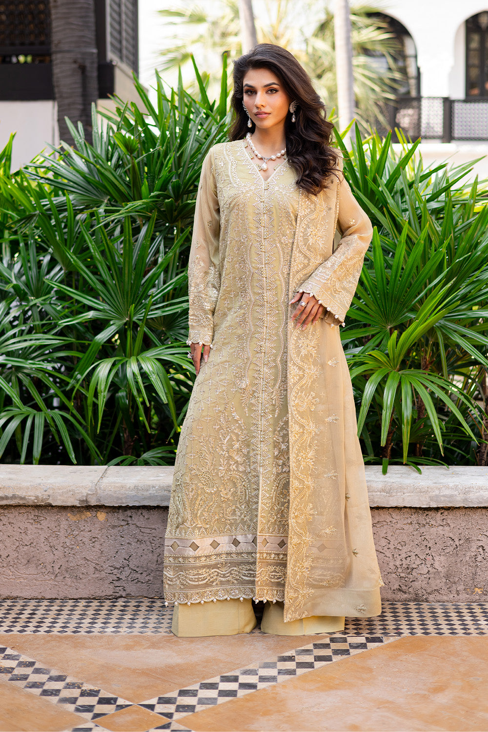 3 Piece Embroirdered Chiffon ACINTYA - FS50093