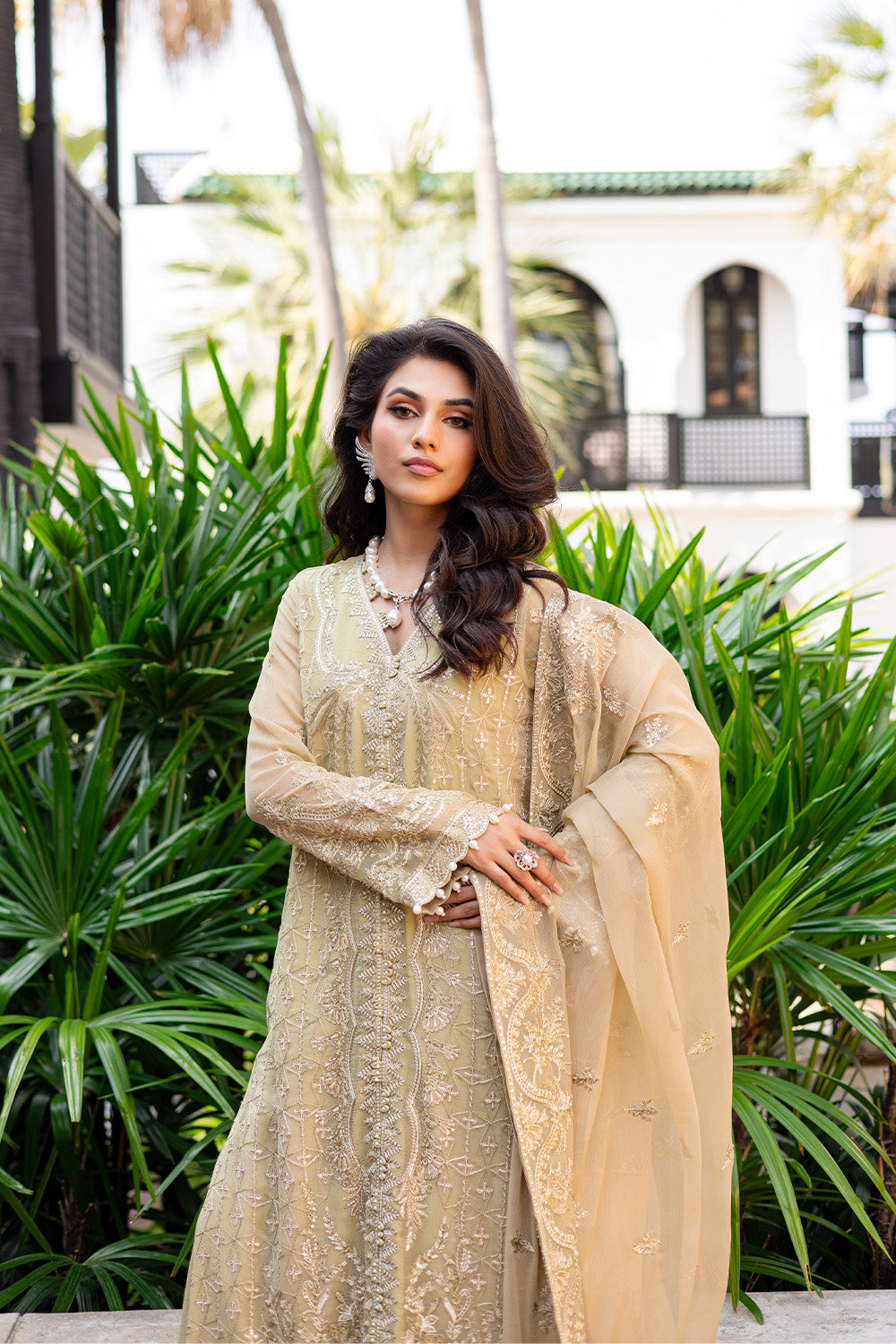 3 Piece Embroirdered Chiffon ACINTYA - FS50093