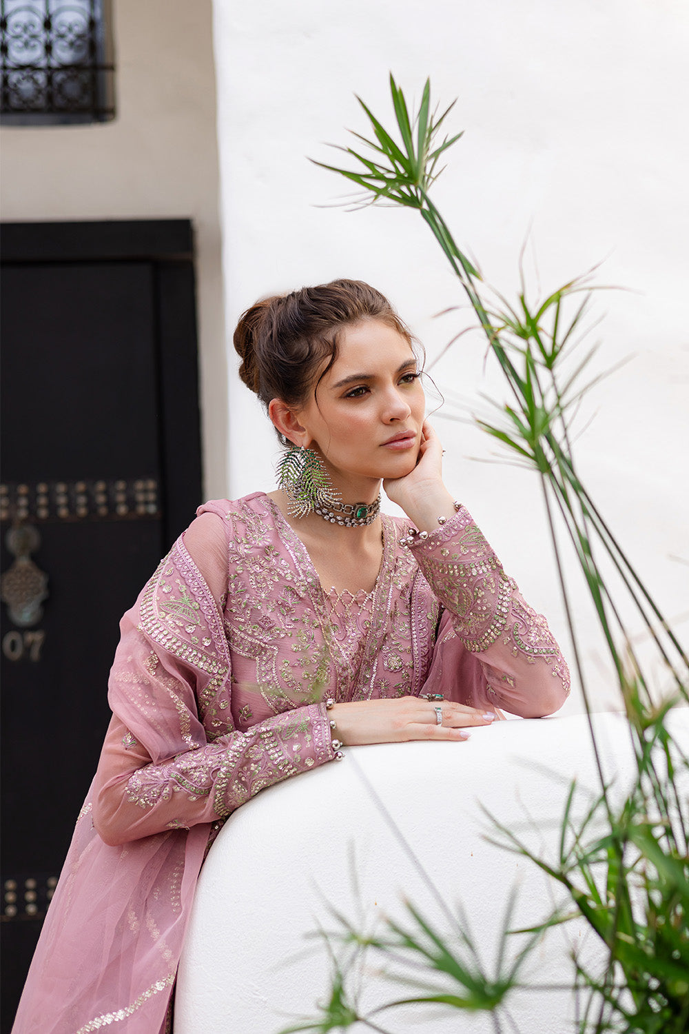 3 Piece Embroirdered Chiffon KIRANA - FS50094