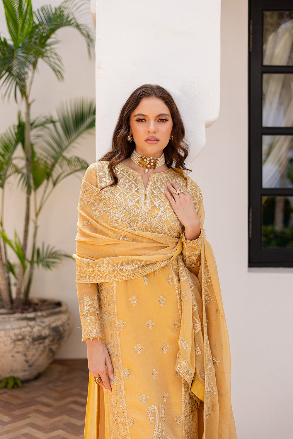 3 Piece Embroirdered Chiffon ENDAH - FS50095