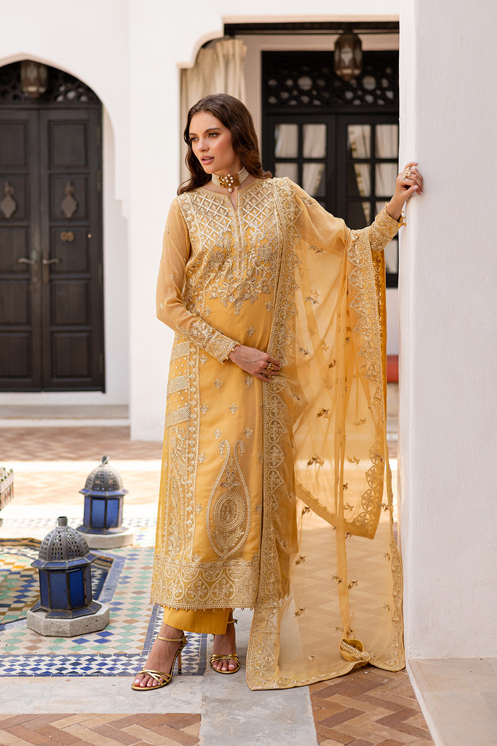 3 Piece Embroirdered Chiffon ENDAH - FS50095