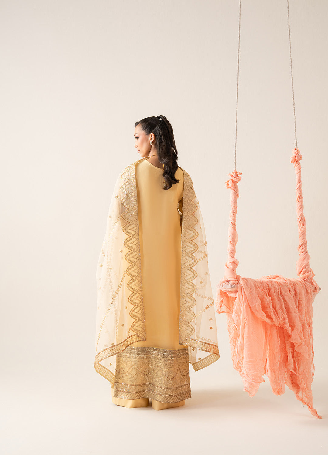 3 Piece Embroirdered Chiffon LYA - FS50126