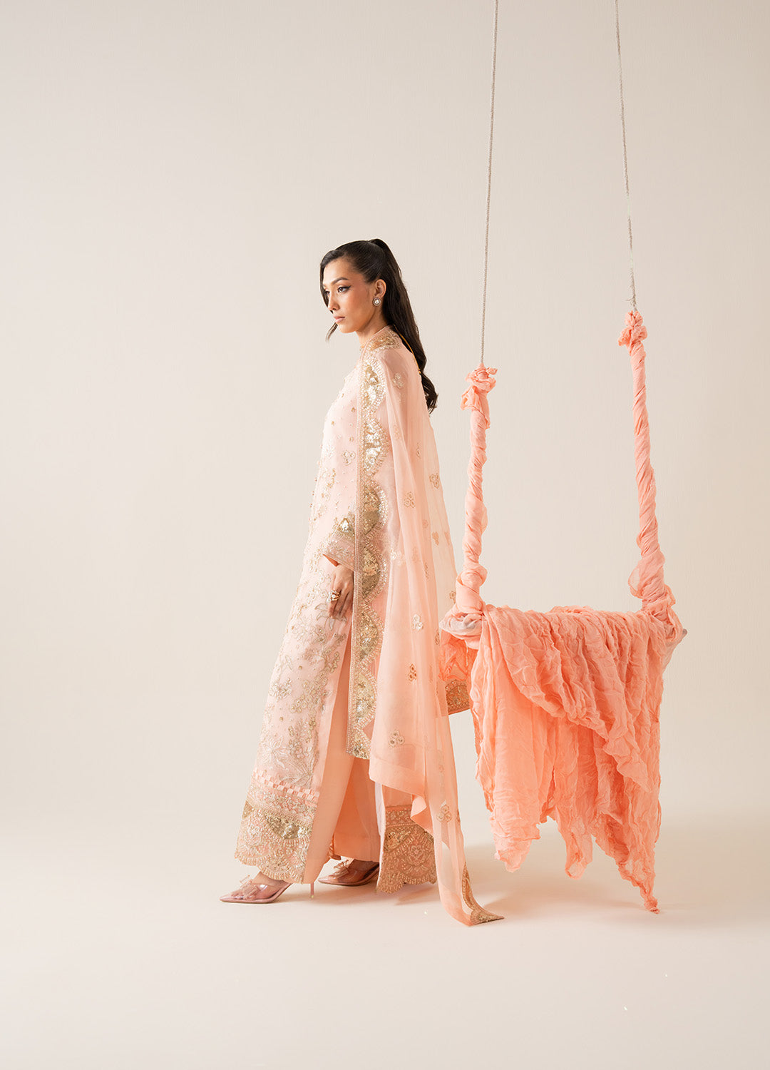 3 Piece Embroirdered Chiffon ELYNA - FS50127