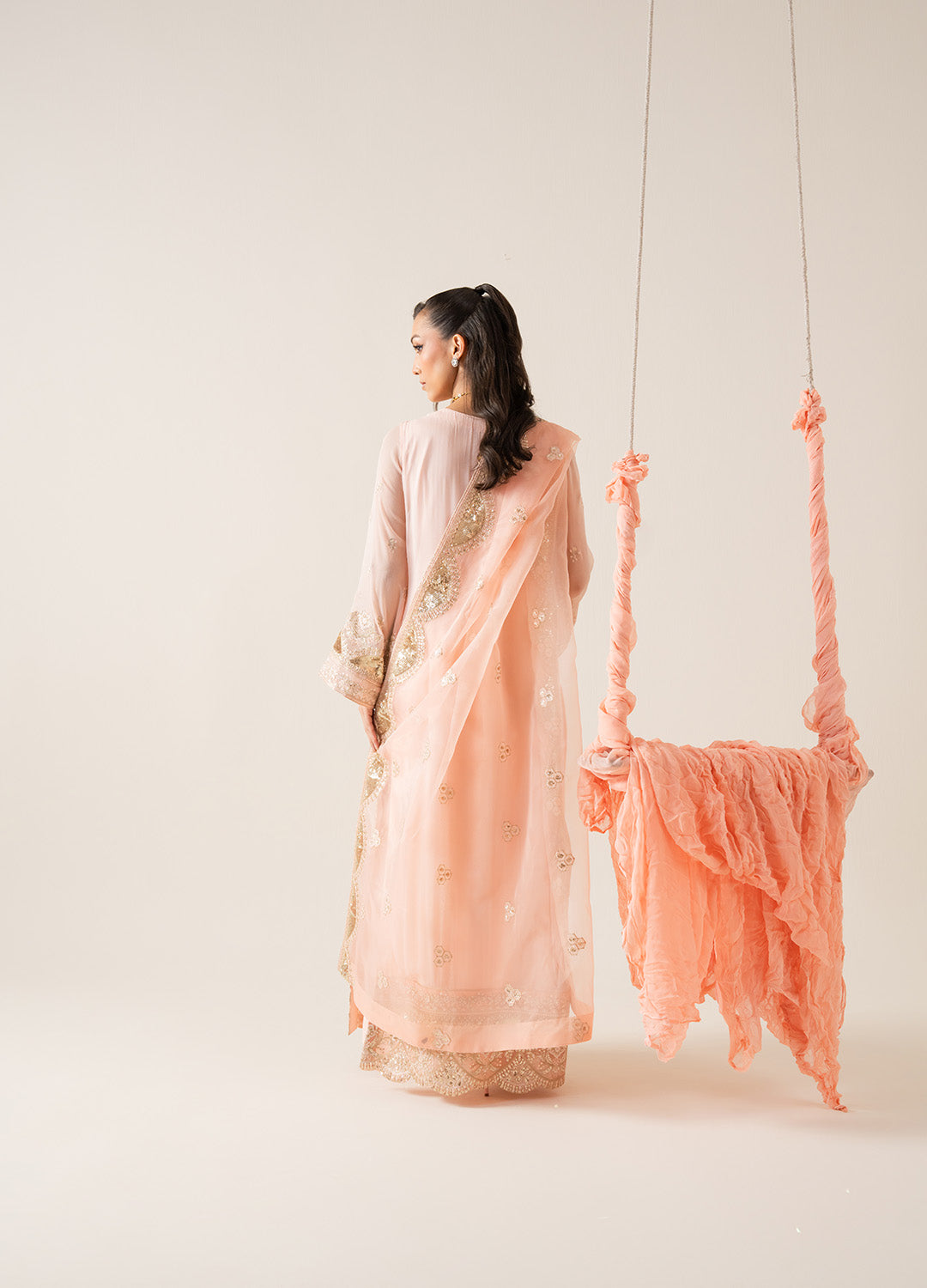 3 Piece Embroirdered Chiffon ELYNA - FS50127