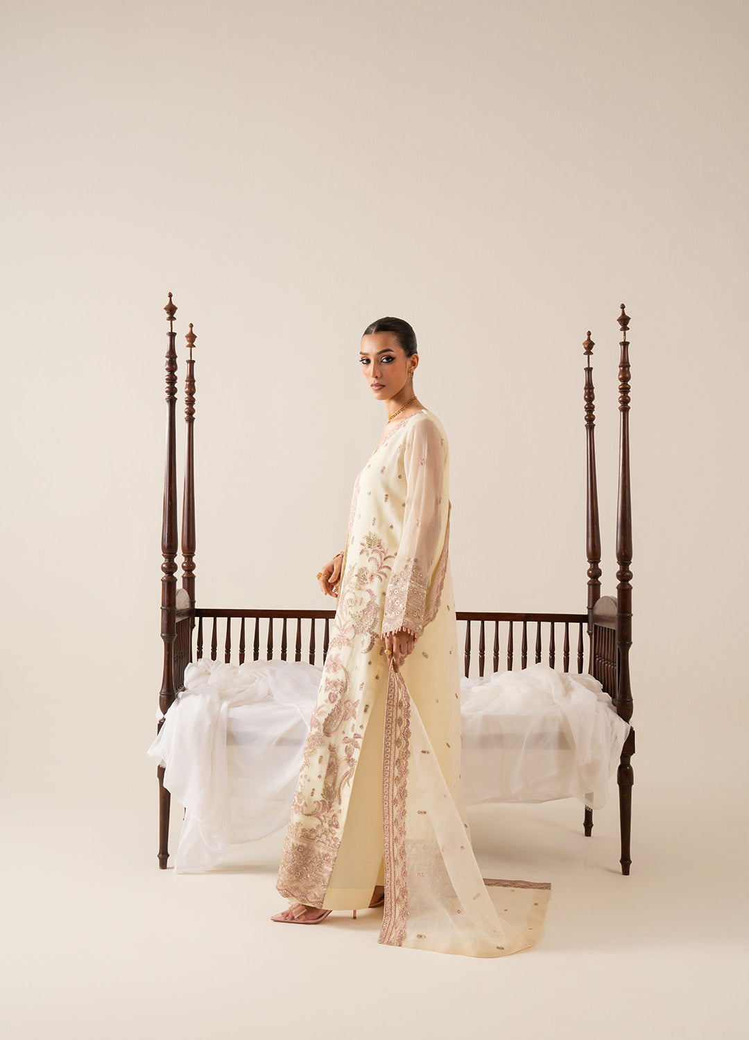 3 Piece Embroirdered Chiffon LILI - FS50128