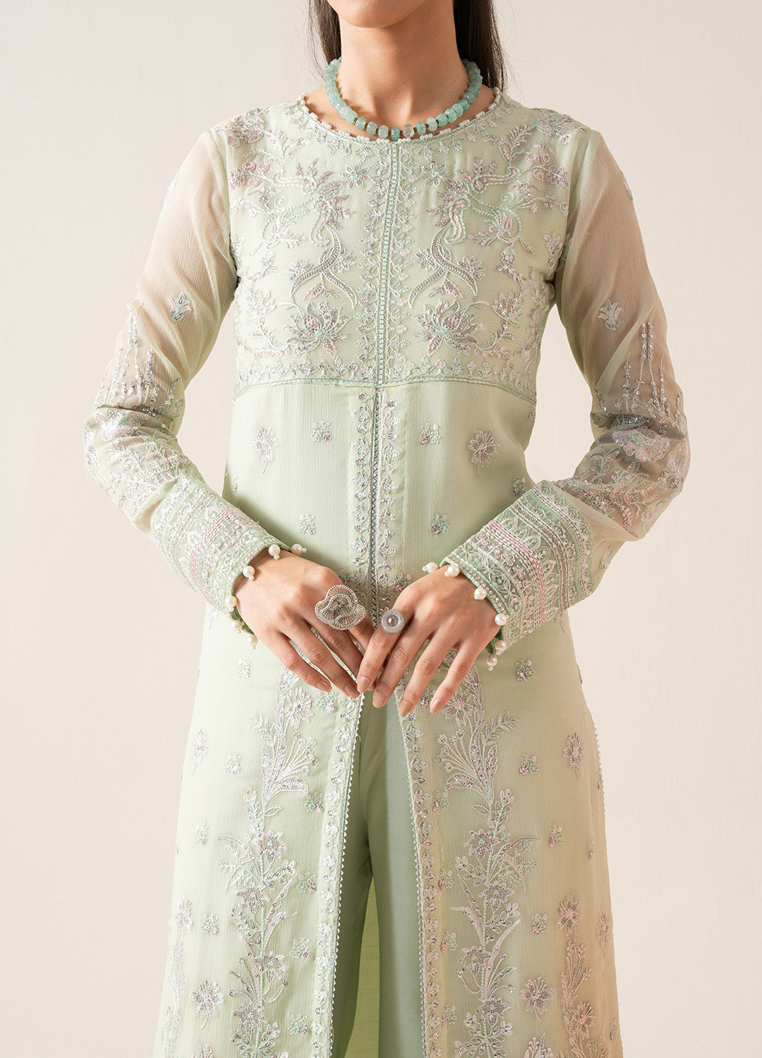 3 Piece Embroirdered Chiffon LOUISE - FS50130