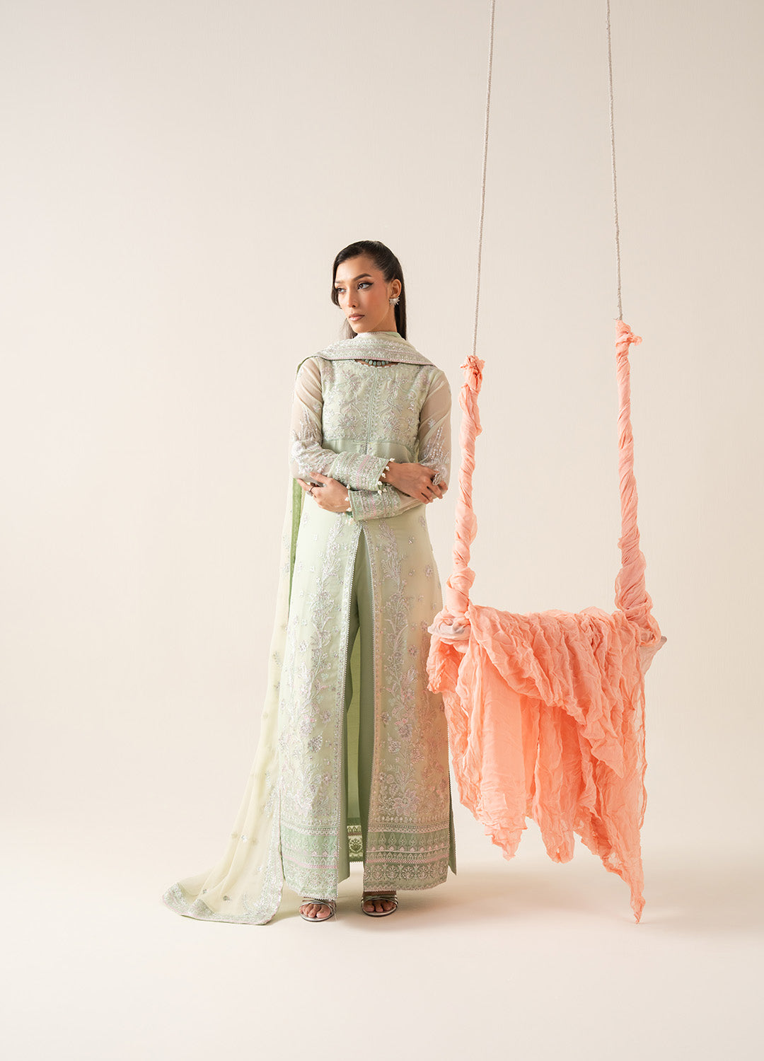 3 Piece Embroirdered Chiffon LOUISE - FS50130