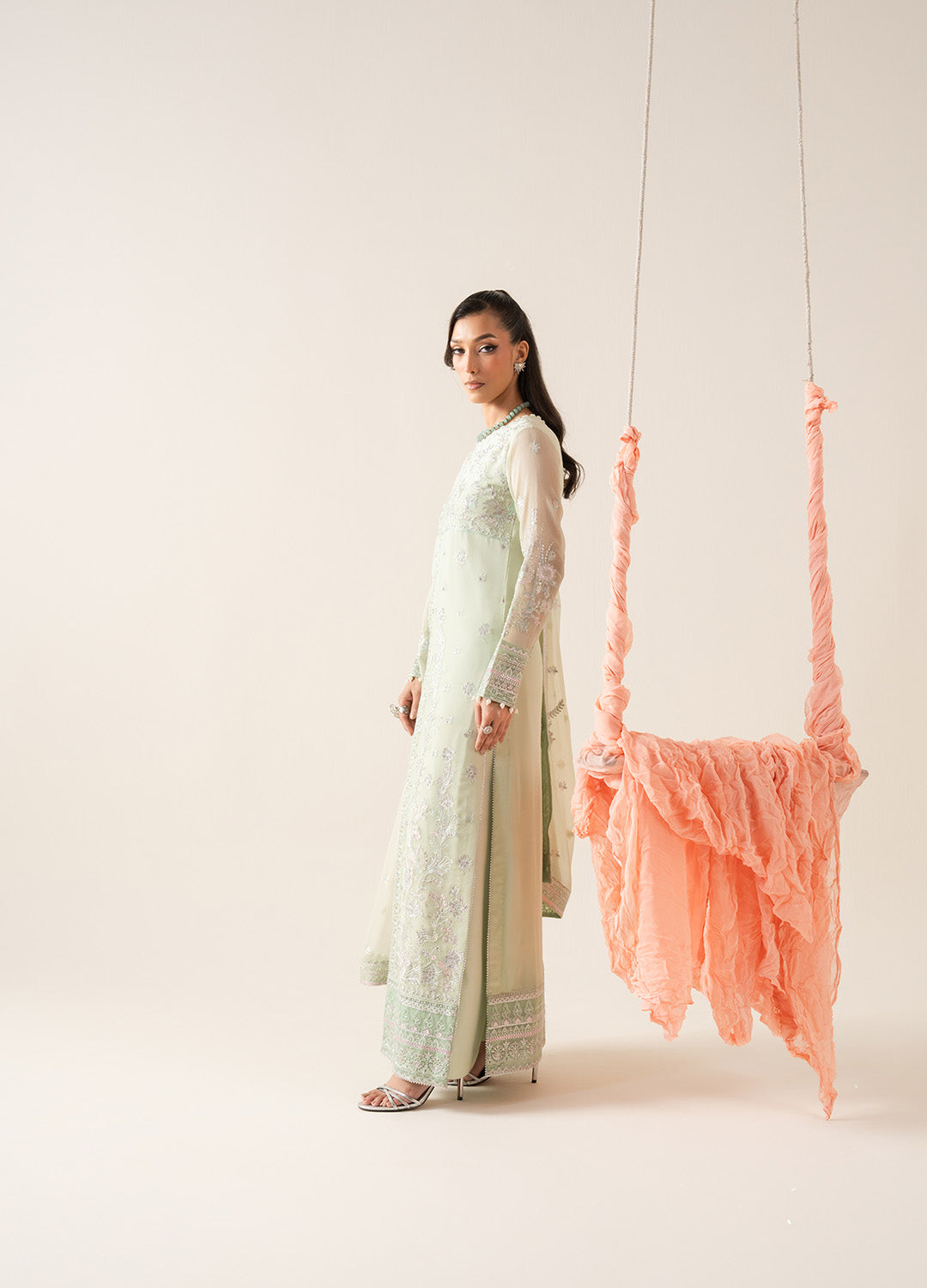 3 Piece Embroirdered Chiffon LOUISE - FS50130
