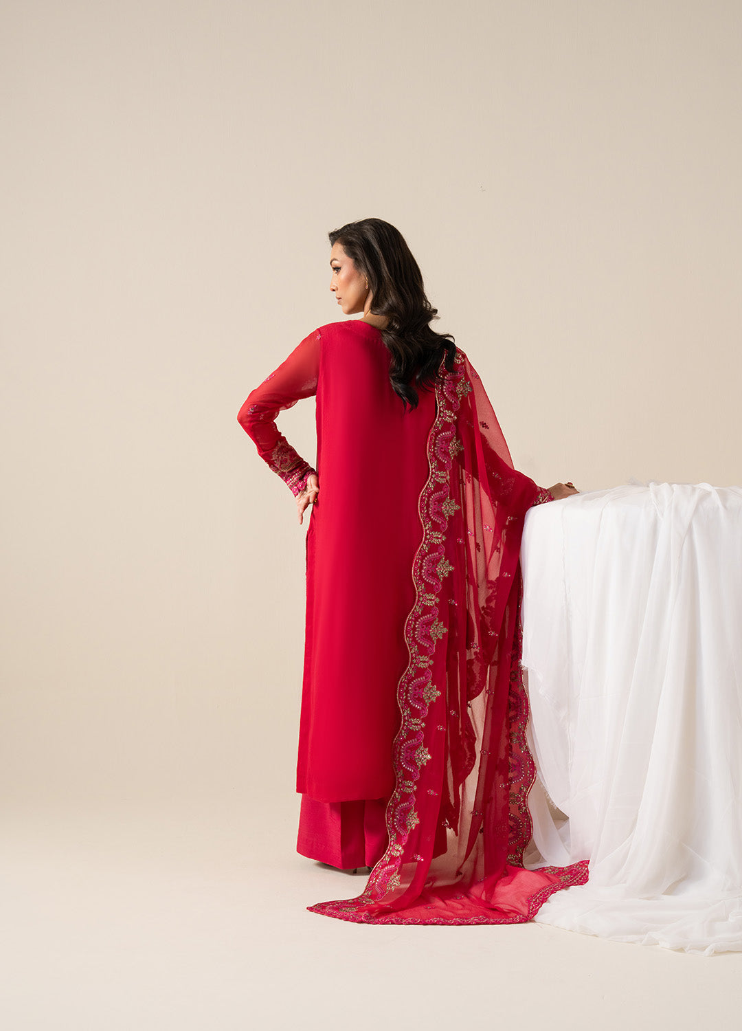 3 Piece Embroirdered Chiffon ELLA - FS50131