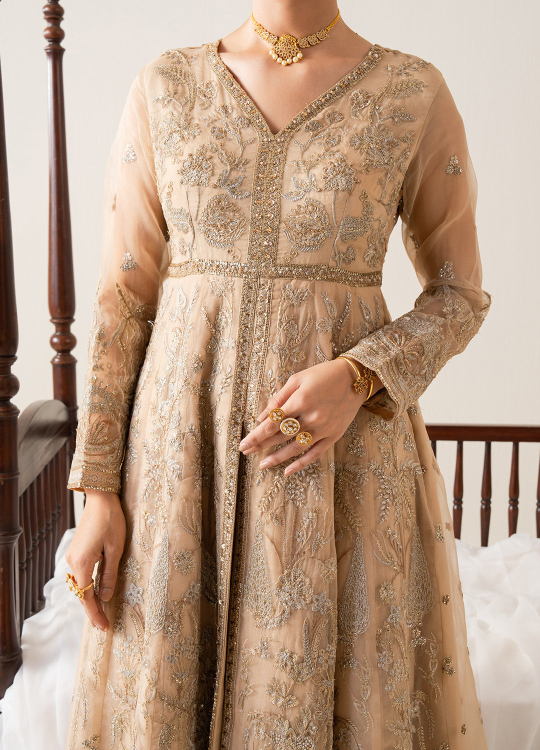 3 Piece Embroirdered Chiffon INÈS - FS50132