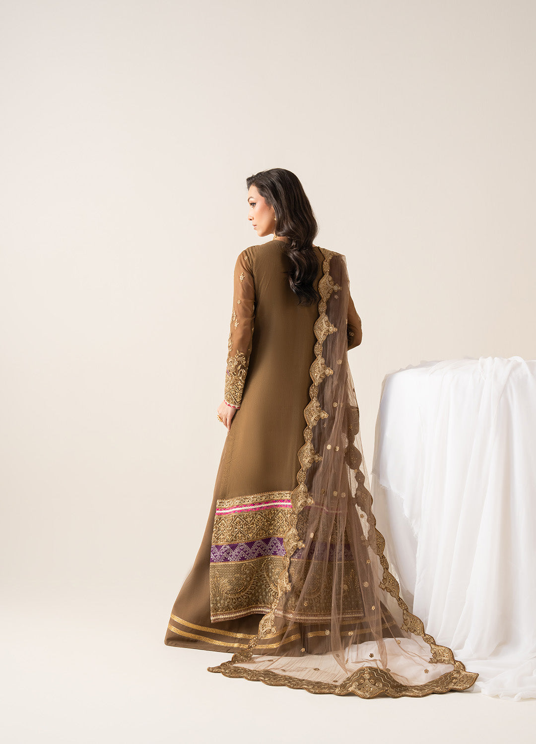 3 Piece Embroirdered Chiffon OLYMPE - FS50133