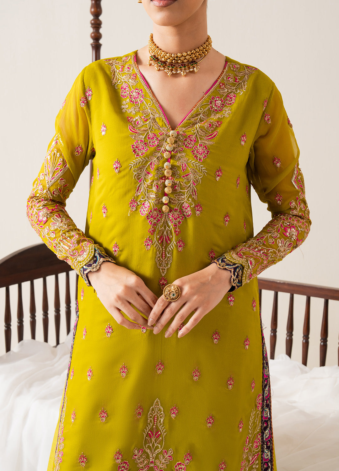 3 Piece Embroirdered Chiffon REINE - FS50134