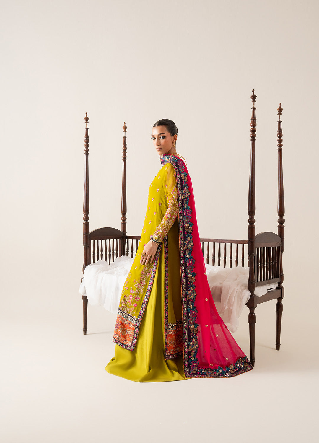 3 Piece Embroirdered Chiffon REINE - FS50134