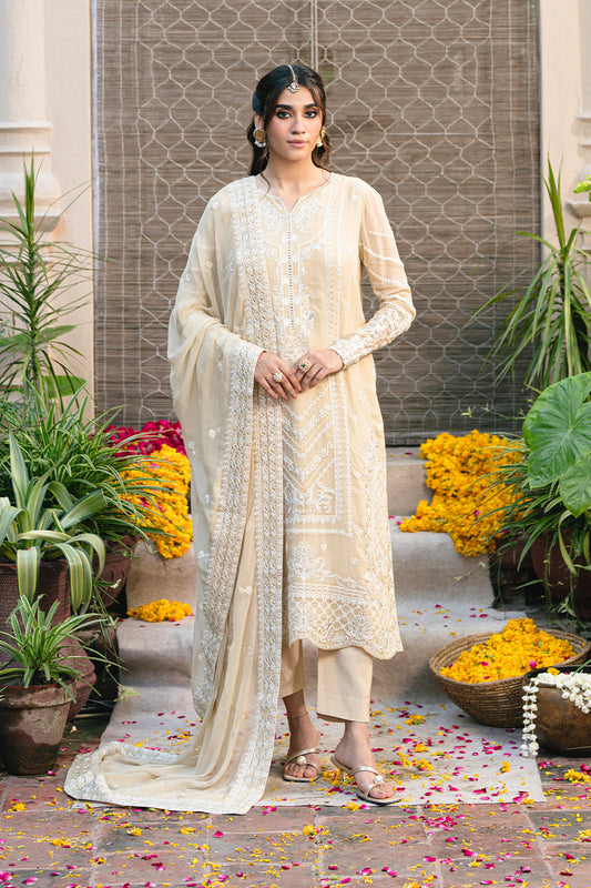 3 Piece Embroidered Chiffon ANASTASIA - FSU5655