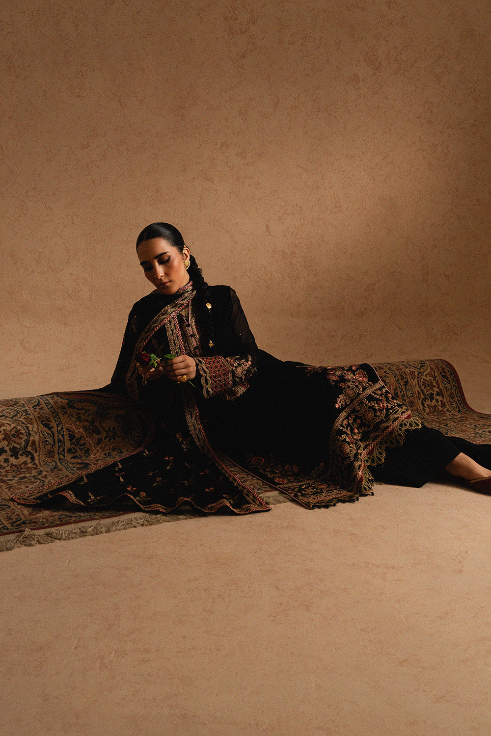 3 Piece Embroirdered Chiffon ZEYNEB - FSU5603