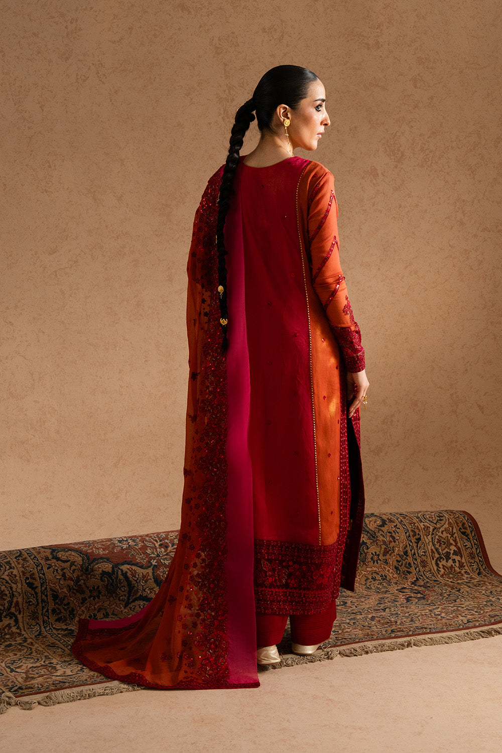 3 Piece Embroirdered Chiffon LEEYLA - FSU5608