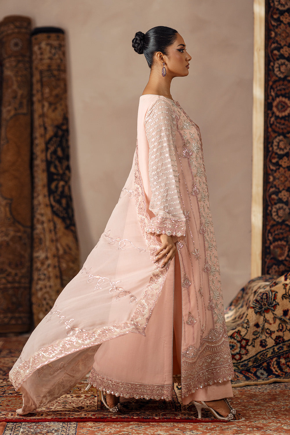 3 Piece Embroidered Chiffon ABIGAIL - FSU5630