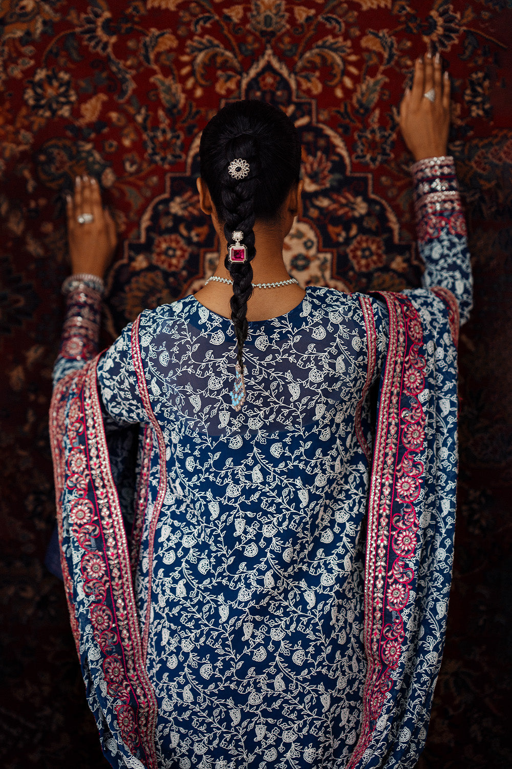 3 Piece Embroidered Chiffon AILA - FSU5632