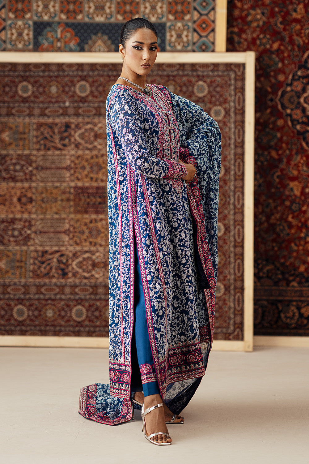 3 Piece Embroidered Chiffon AILA - FSU5632