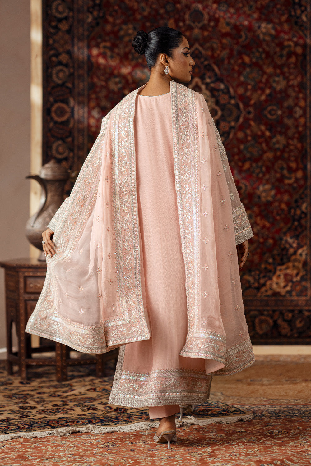 3 Piece Embroidered Chiffon AMIRA - FSU5636