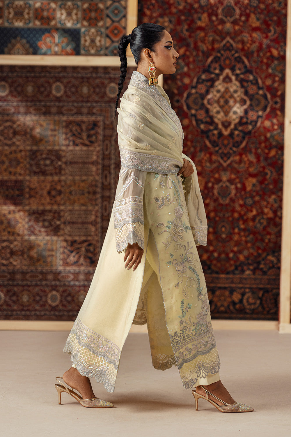 3 Piece Embroidered Chiffon ARDETH - FSU5637