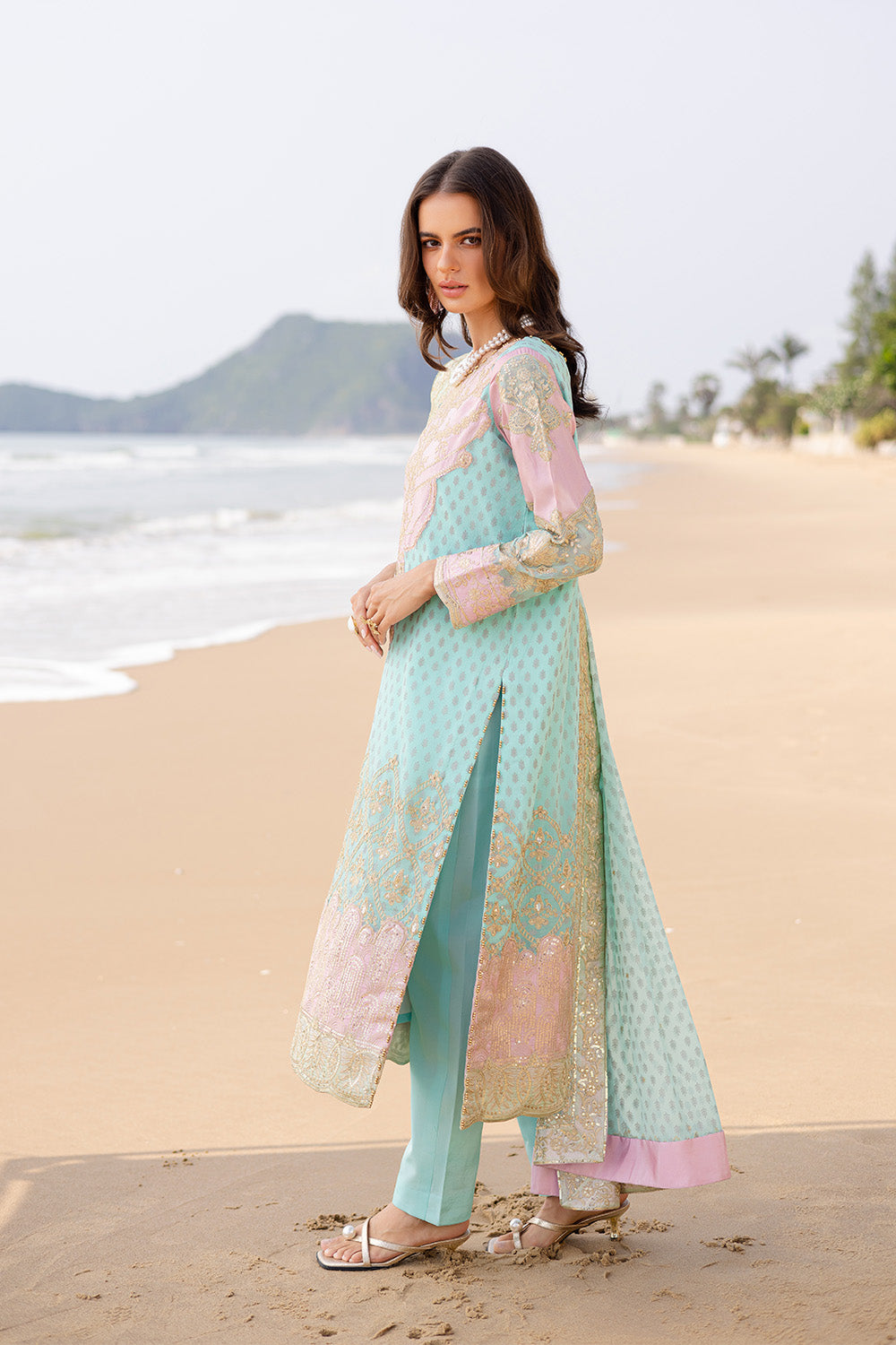 3 Piece Embroirdered Chiffon Aarohi - FW40056