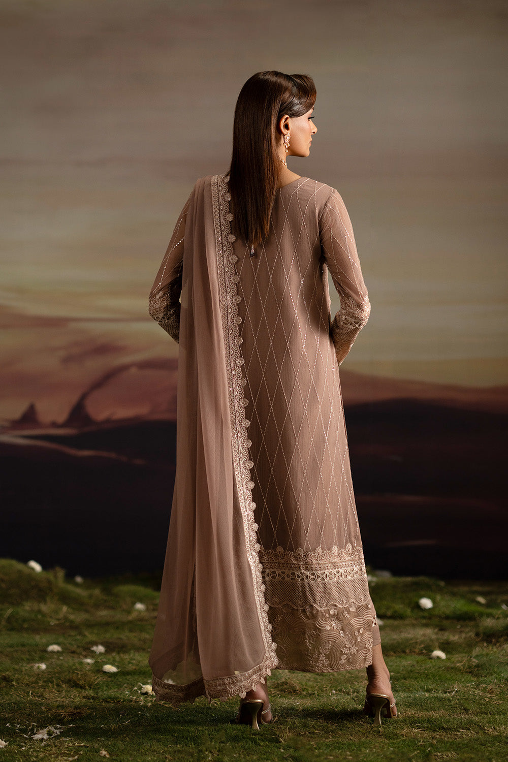 3-Piece-Embroiderd-Chiffon ITHAZH - FWU5703