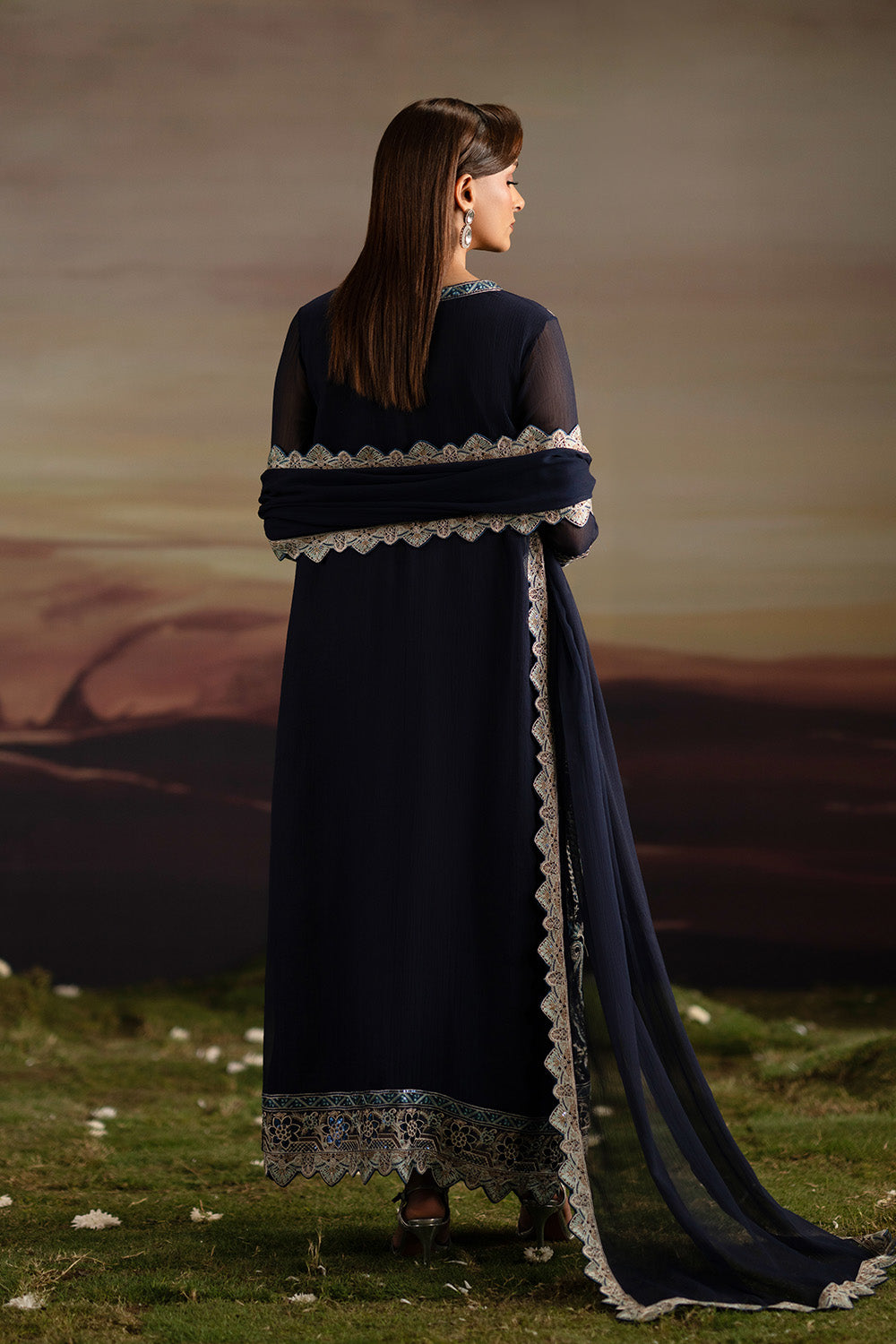 3-Piece-Embroiderd-Chiffon INDU - FWU5706