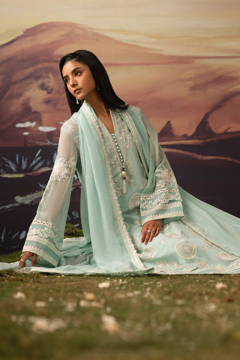 3-Piece-Embroiderd-Chiffon ILAVALAGI - FWU5709