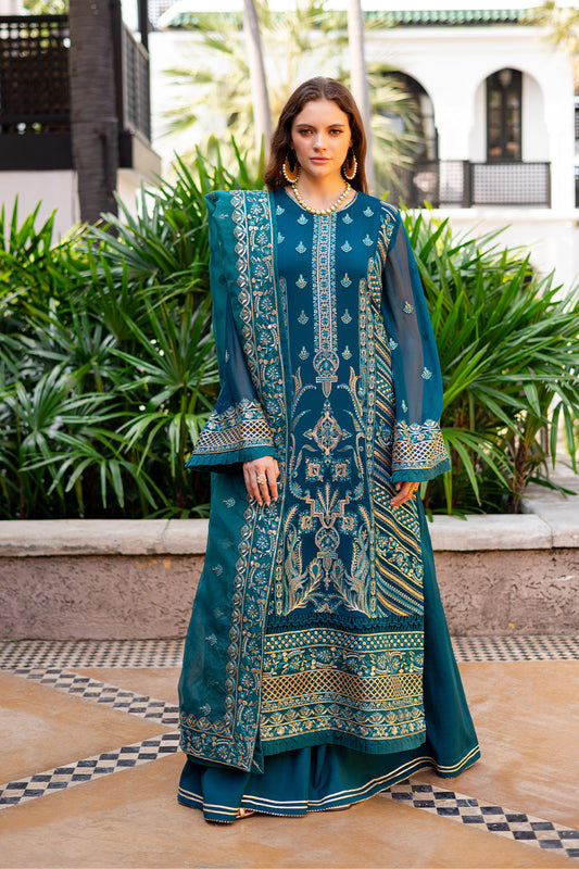 3 Piece Embroirdered Chiffon DEWI - FS50090
