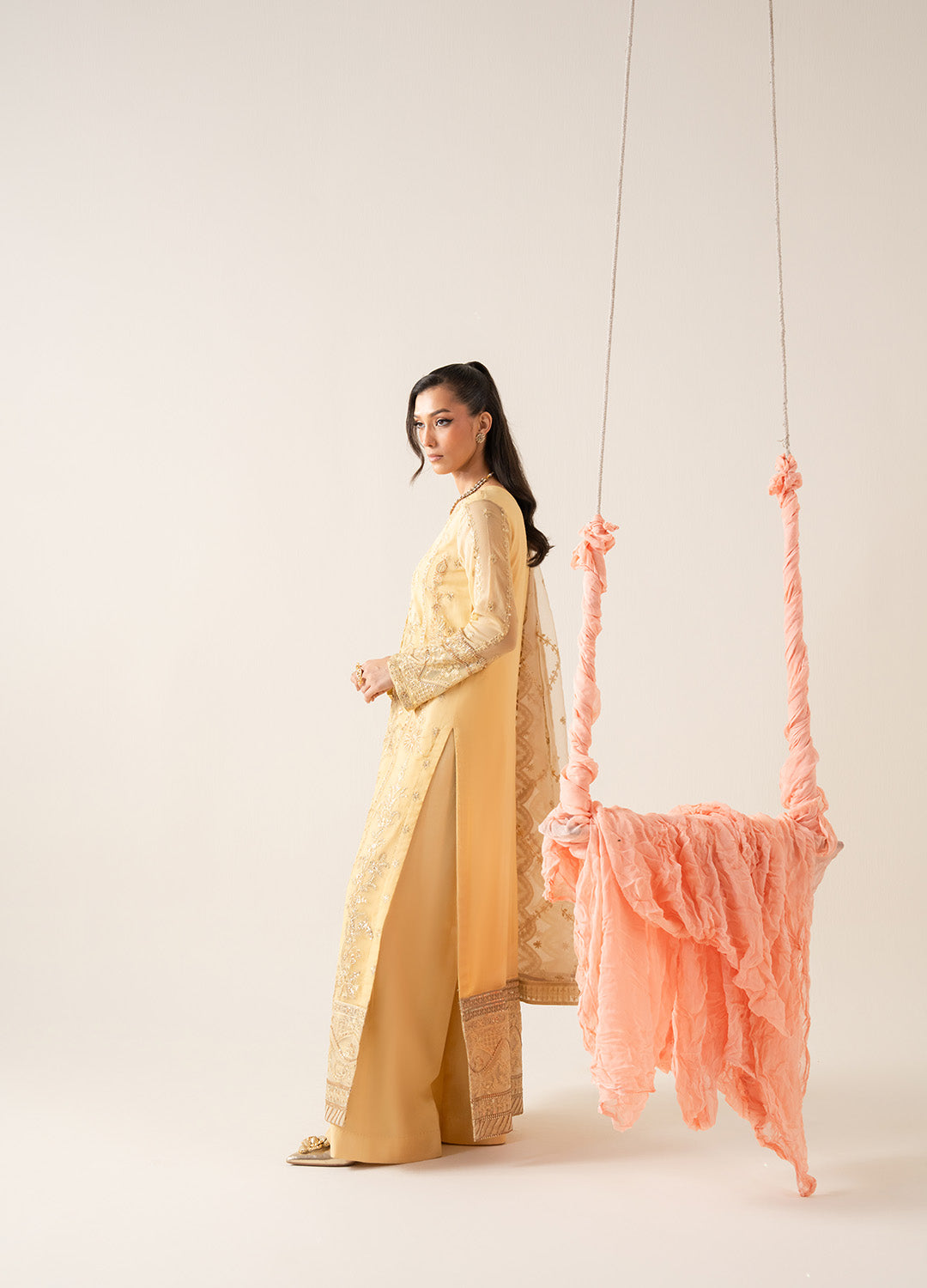 3 Piece Embroirdered Chiffon LYA - FS50126