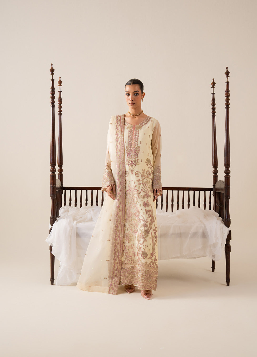 3 Piece Embroirdered Chiffon LILI - FS50128