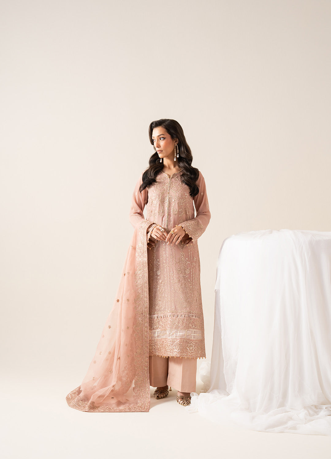 3 Piece Embroirdered Chiffon SOPHIA - FS50129