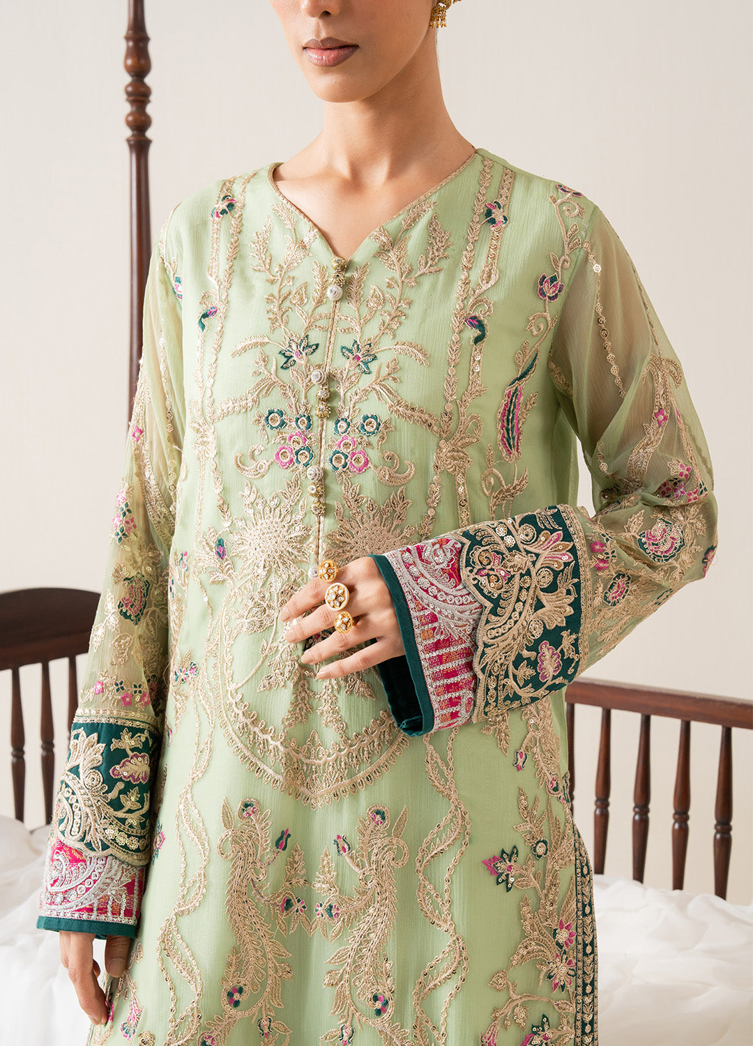 3 Piece Embroirdered Chiffon COSETTE - FS50135
