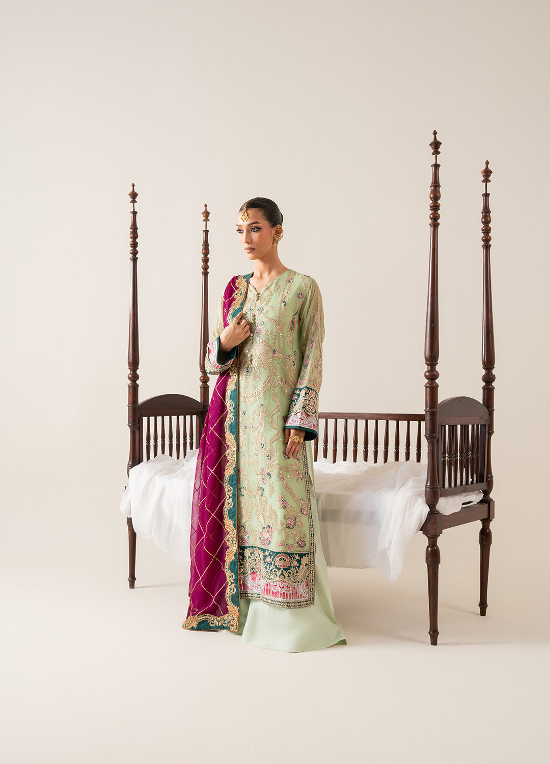 3 Piece Embroirdered Chiffon COSETTE - FS50135