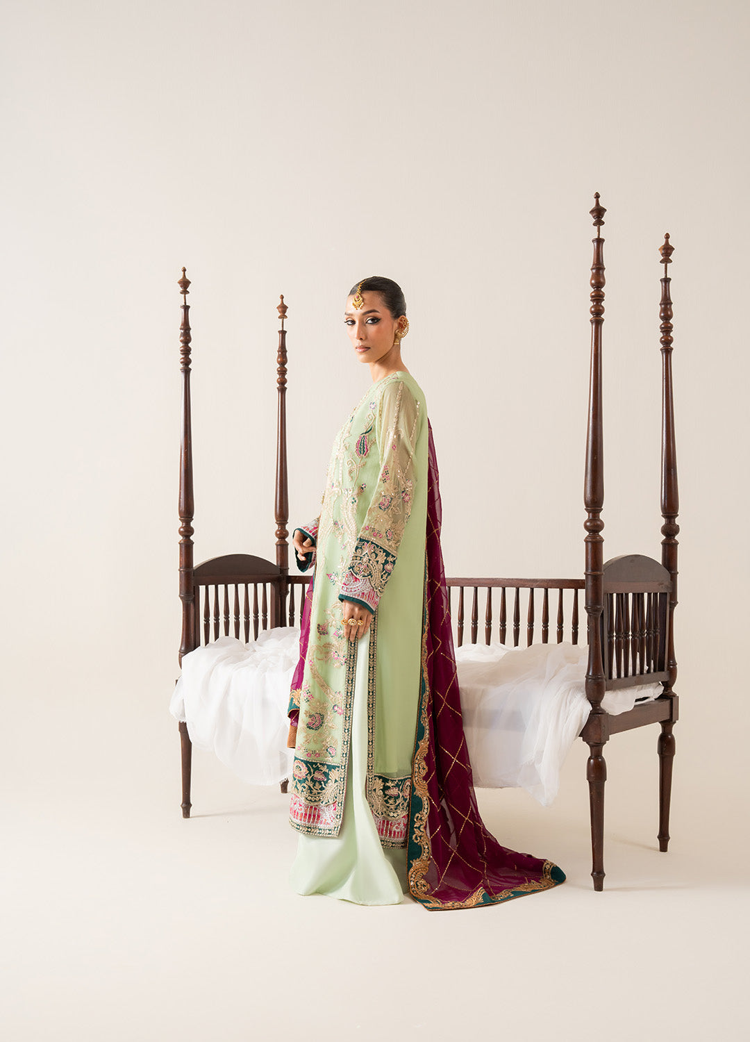3 Piece Embroirdered Chiffon COSETTE - FS50135